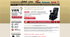 Desktop Screenshot of masszazsfotel.com