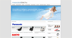 Desktop Screenshot of masszazsfotel.hu